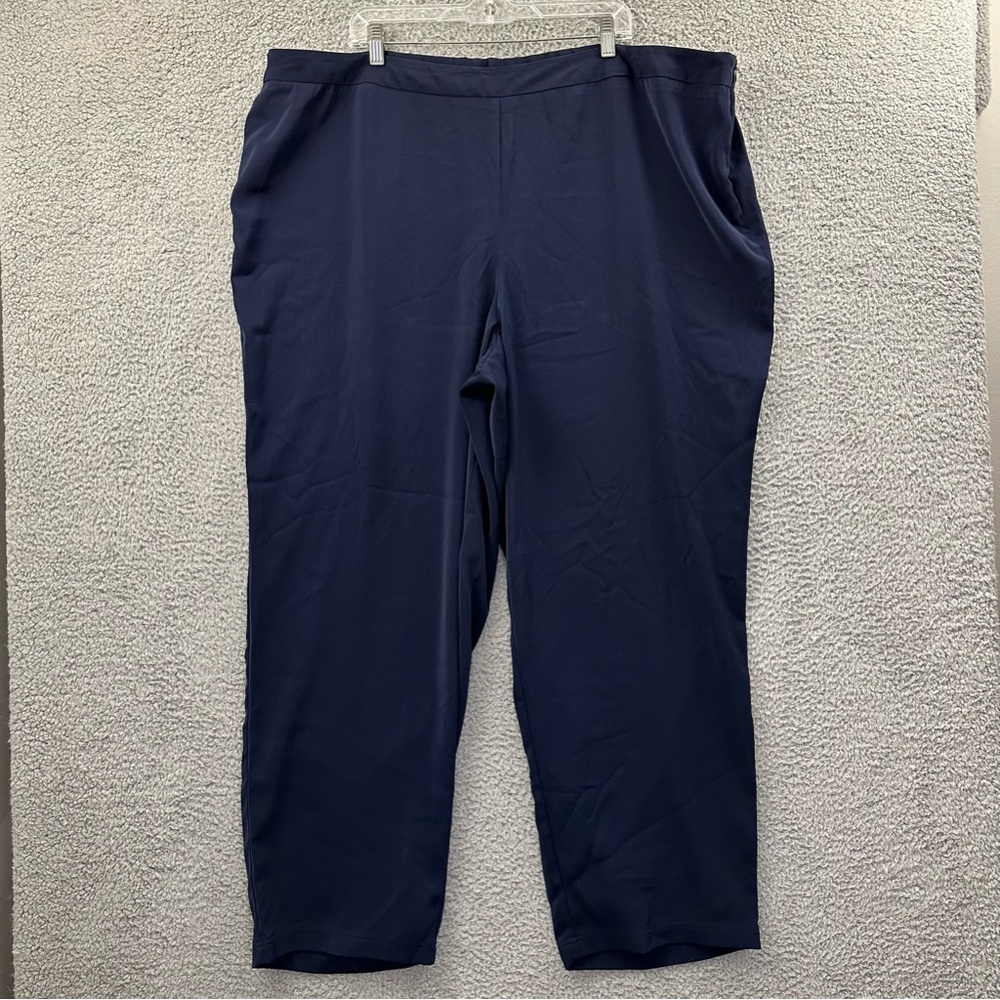 Susan Graver Style Straight Leg Dress Pants Business Office Travel Women 3X x 30